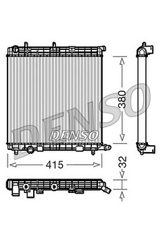 Радиатор охлаждения DENSO DRM07010