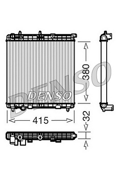 Радиатор охлаждения DENSO DRM07011