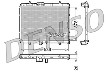 Радиатор охлаждения DENSO DRM07015