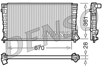 Радиатор охлаждения DENSO DRM07020