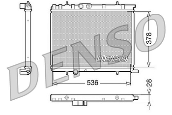 Радиатор охлаждения DENSO DRM07021