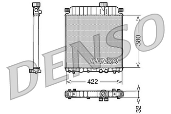 Радиатор охлаждения DENSO DRM07031