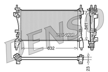 Радиатор охлаждения DENSO DRM07040