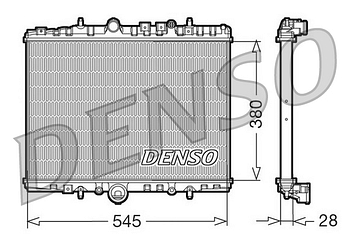 Радиатор охлаждения DENSO DRM07056