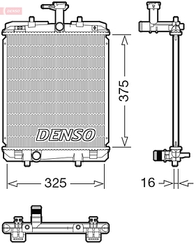 Радиатор охлаждения DENSO DRM07063