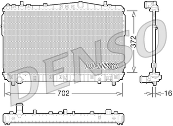 Радиатор охлаждения DENSO DRM08004
