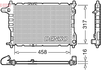 Радиатор охлаждения DENSO DRM08005