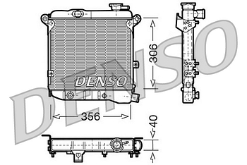 Радиатор охлаждения DENSO DRM09002