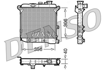 Радиатор охлаждения DENSO DRM09003