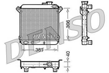 Радиатор охлаждения DENSO DRM09004