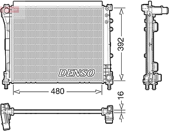 Радиатор охлаждения DENSO DRM09006