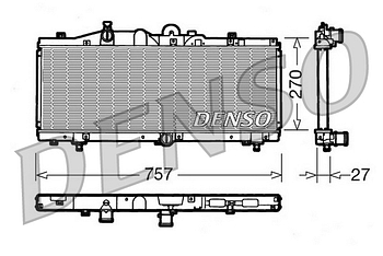 Радиатор охлаждения DENSO DRM09010