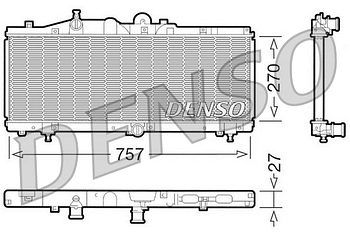 Радиатор охлаждения DENSO DRM09011