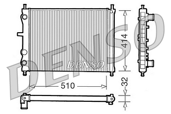 Радиатор охлаждения DENSO DRM09020