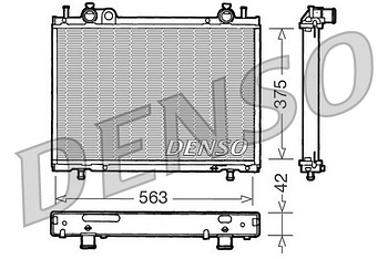 Радиатор охлаждения DENSO DRM09021