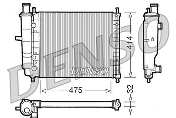 Радиатор охлаждения DENSO DRM09028