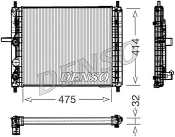 Радиатор охлаждения DENSO DRM09031