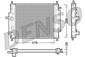 Радиатор охлаждения DENSO DRM09032