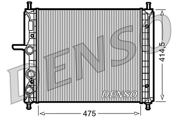 Радиатор охлаждения DENSO DRM09034