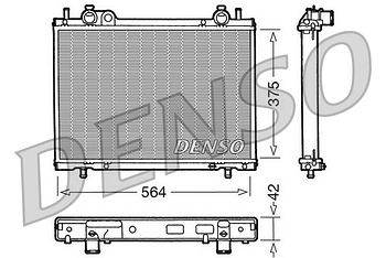 Радиатор охлаждения DENSO DRM09035