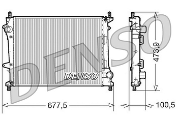 Радиатор охлаждения DENSO DRM09037