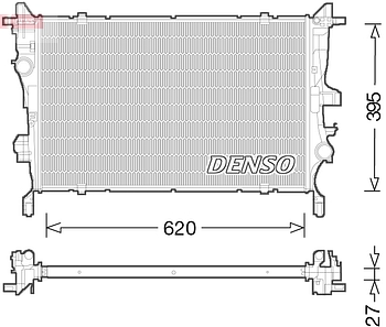Радиатор охлаждения DENSO DRM09045