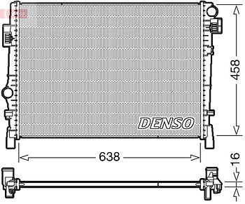 Радиатор охлаждения DENSO DRM09054