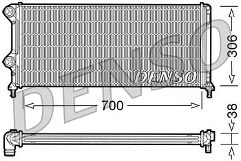 Радиатор охлаждения DENSO DRM09060