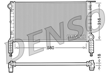 Радиатор охлаждения DENSO DRM09064