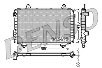 Радиатор охлаждения DENSO DRM09071