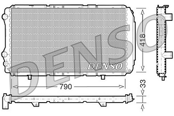 Радиатор охлаждения DENSO DRM09076