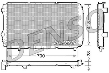 Радиатор охлаждения DENSO DRM09077
