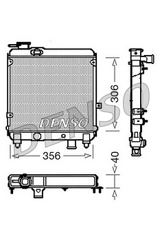 Радиатор охлаждения DENSO DRM09081