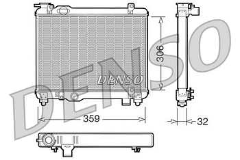 Радиатор охлаждения DENSO DRM09082