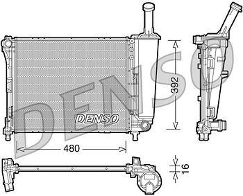 Радиатор охлаждения DENSO DRM09088