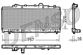 Радиатор охлаждения DENSO DRM09090