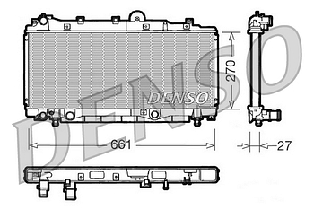 Радиатор охлаждения DENSO DRM09093