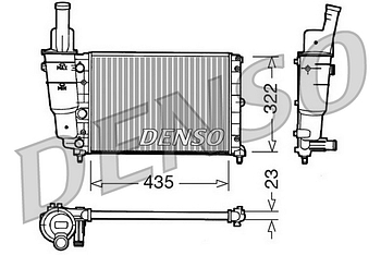 Радиатор охлаждения DENSO DRM09095