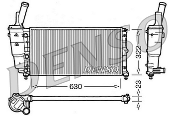 Радиатор охлаждения DENSO DRM09097