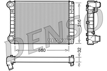 Радиатор охлаждения DENSO DRM09101