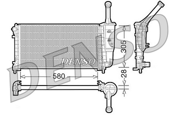 Радиатор охлаждения DENSO DRM09106