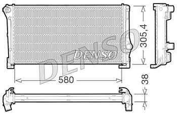 Радиатор охлаждения DENSO DRM09107