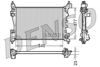 Радиатор охлаждения DENSO DRM09109
