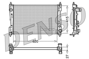 Радиатор охлаждения DENSO DRM09110