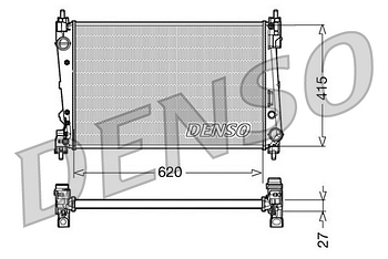 Радиатор охлаждения DENSO DRM09111