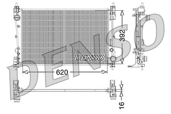 Радиатор охлаждения DENSO DRM09115