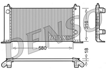 Радиатор охлаждения DENSO DRM09120