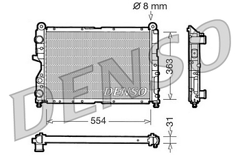 Радиатор охлаждения DENSO DRM09130