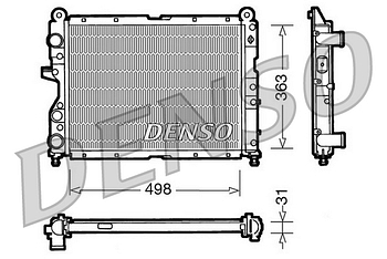 Радиатор охлаждения DENSO DRM09131