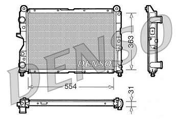 Радиатор охлаждения DENSO DRM09132